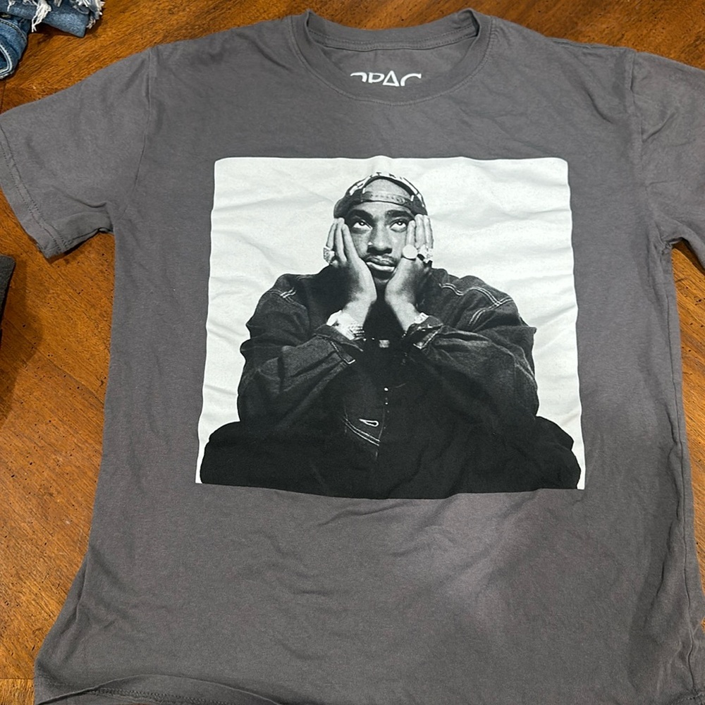 Wild Fable 2Pac graphic grey tshirt